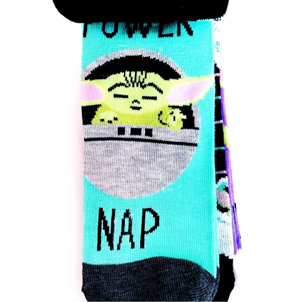 Star Wars Womens No Show Socks The Mandalorian Grogu Baby Yoda 5 Pairs Fun Gift
